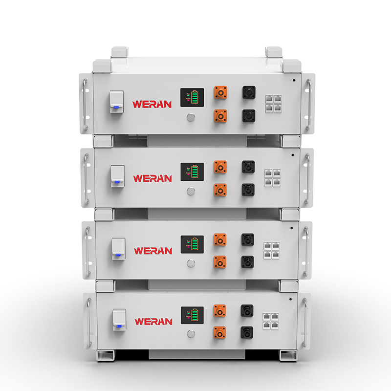 WERAN WRL-48100RW 51.2V 100Ah LiFePO4 ラックバッテリー (5.12kWh) – 8000 サイクル、CAN/RS485、スタッカブルホーム ESS