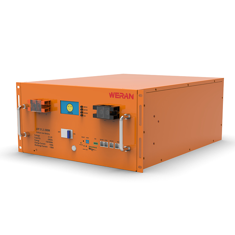 WERAN WRL-48200RO 51.2V 200Ah LiFePO4 ラックバッテリー (10.24kWh) – 8000 サイクル、高電流、モジュラーソーラーストレージ