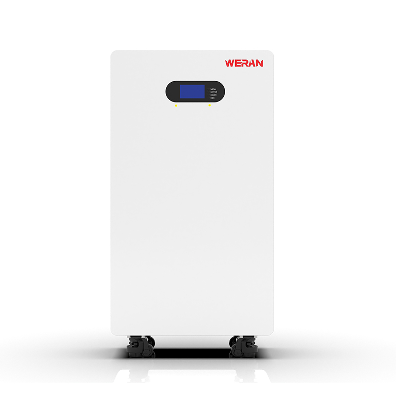 WERAN WRL-48200UW 51.2V 200Ah LiFePO4 バッテリー (10.24kWh) – IP65 ホイール付き/壁掛け、スタッカブル 48V ソーラーストレージ