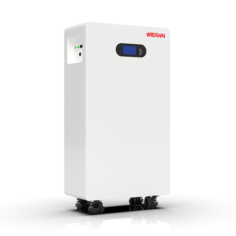 WERAN WRL-48200UW 51.2V 200Ah LiFePO4 バッテリー (10.24kWh) – IP65 ホイール付き/壁掛け、スタッカブル 48V ソーラーストレージ