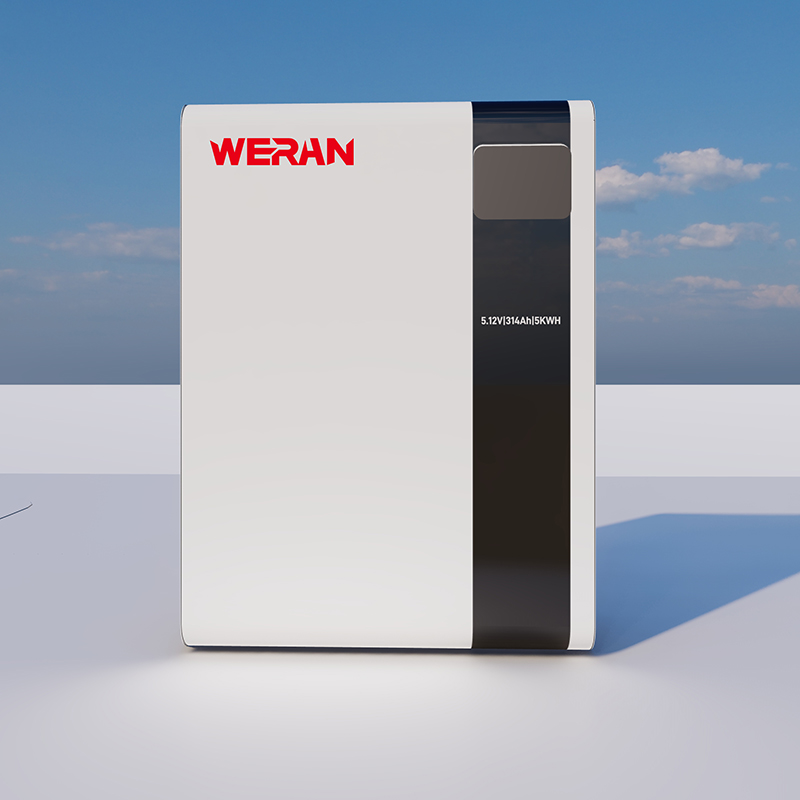 WERAN 51.2V 100Ah 5.12kWh 住宅用太陽エネルギー貯蔵用壁掛け LiFePO4 バッテリー