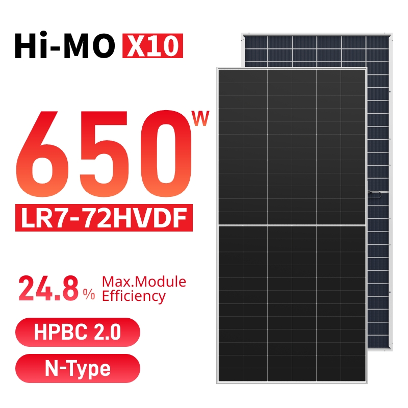 LONGi Hi-MO X10 Guardian 防塵 640 ～ 670W 両面受光デュアルガラス ソーラー システムのマイクロインバータとストリング インバータ